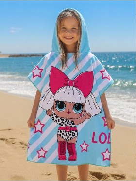 Kids DIva Patterned Hoodie Towel